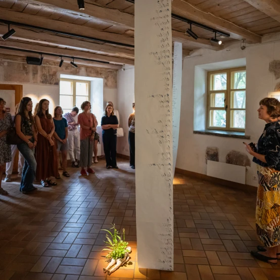UMI Galerijoje - menininkės Simonos Kirstukaitės-Akulashvili paroda apie motinystę