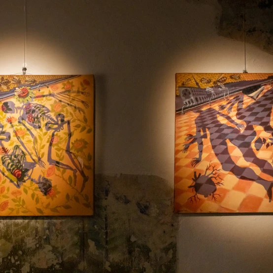 UMI Galerijoje – grupinė paroda „Nukritę į viršų“