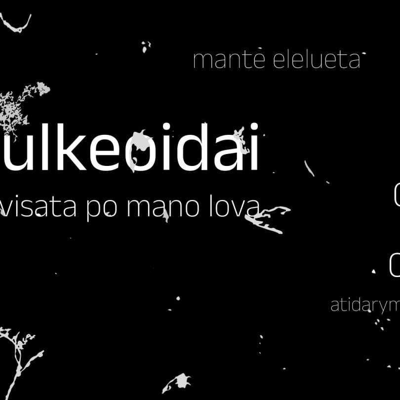„*Dulkeoidai. Visata po mano lova“ Mantės Eleluetos parodos atidarymas