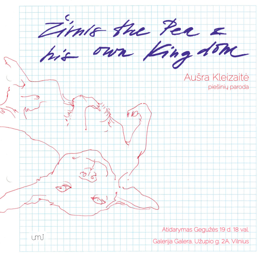 Aušros Kleizaitės piešinių parodos ‚Žirnis the Pea & his own Kingdom‘ atidarymas